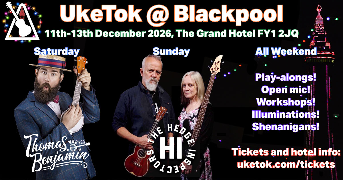 UkeTok Christmas Party in Blackpool poster