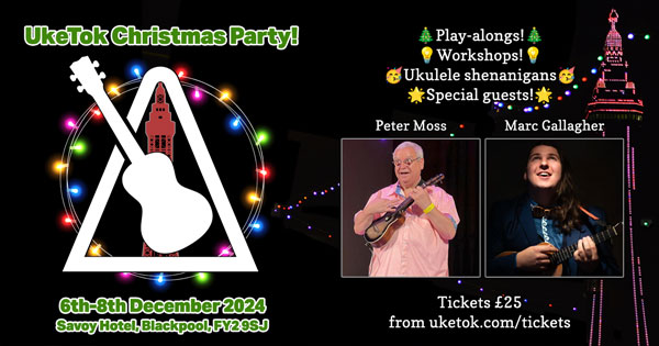UkeTok Christmas Party in Blackpool poster