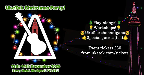 UkeTok Christmas Party in Blackpool poster
