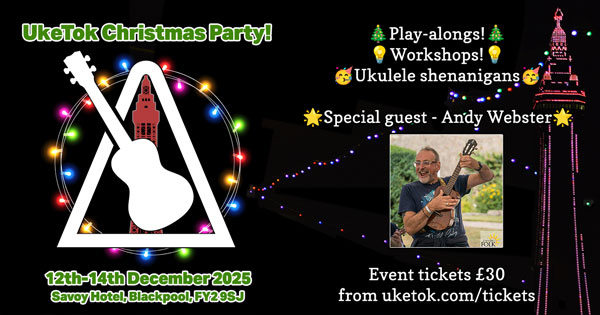 UkeTok Christmas Party in Blackpool poster