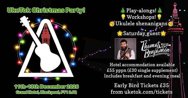 UkeTok Christmas Party in Blackpool poster